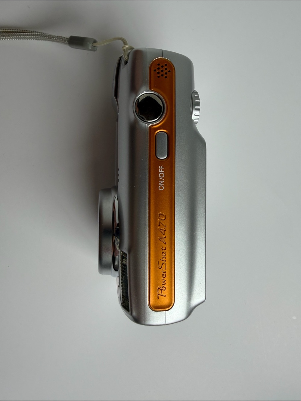 Canon PowerShot A470 Digital Camera Silver Orange Tested Works 7.1 MP 3.4X Zoom - Picture 5 of 14